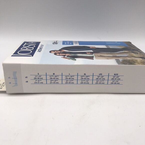 Jobst Medical Activewear Knee High Compression Socks 15-20 mmHg Small Cool White - Picture 6 of 8